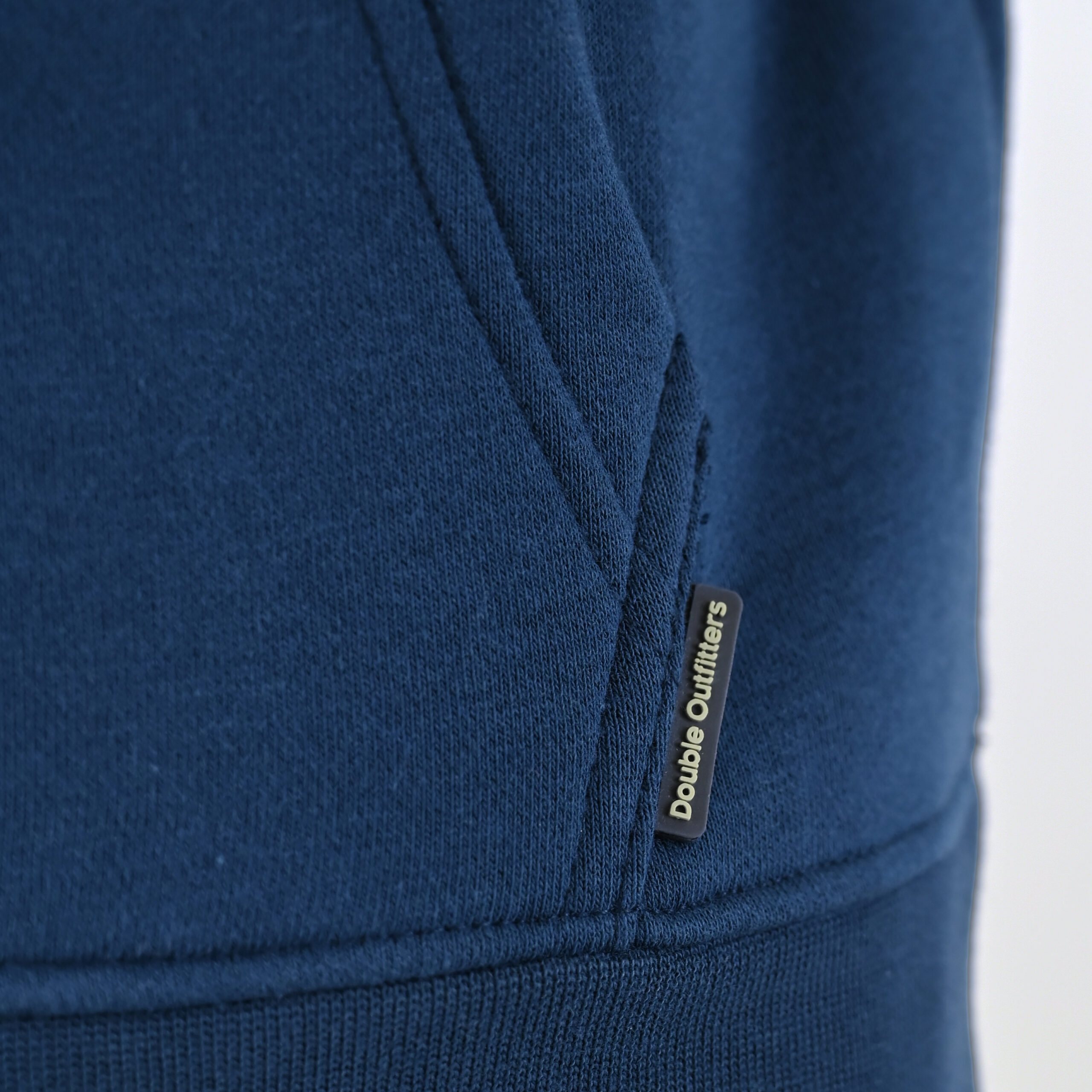 262MTOP-1144 HOODIE WITH 3D EMBROIDERY AND DENSE EMBROIDERY (BRUSHED FLEECE) INDIGO - Image 6
