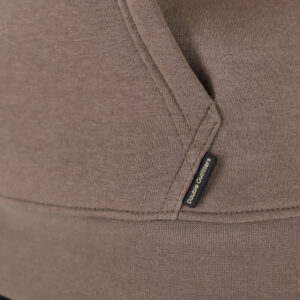 262MTOP-1144 HOODIE WITH 3D EMBROIDERY AND DENSE EMBROIDERY (BRUSHED FLEECE) TAUPE - Image 6