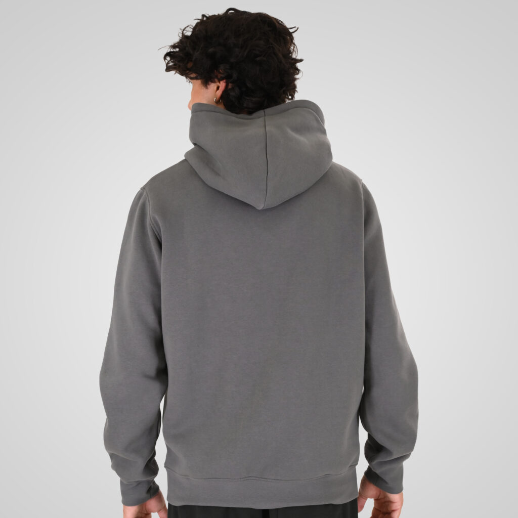 262MTOP-1146 HOODIE WITH HIGH DENSITY. THREE LAYERED PRINT (BRUSHED FLEECE) CLOUD GREY