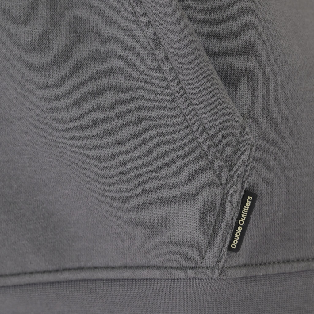 262MTOP-1146 HOODIE WITH HIGH DENSITY. THREE LAYERED PRINT (BRUSHED FLEECE) CLOUD GREY
