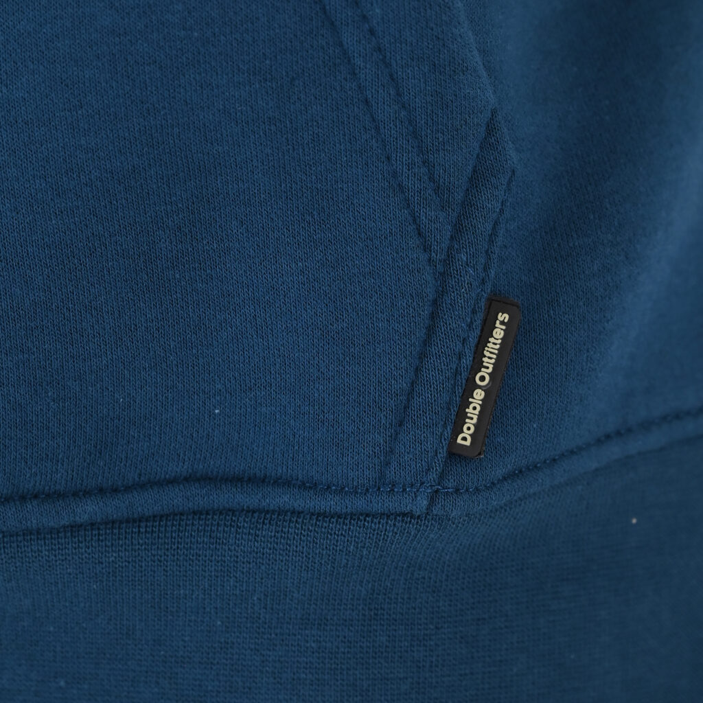 262MTOP-1146 HOODIE WITH HIGH DENSITY. THREE LAYERED PRINT (BRUSHED FLEECE) PACIFIC BLUE