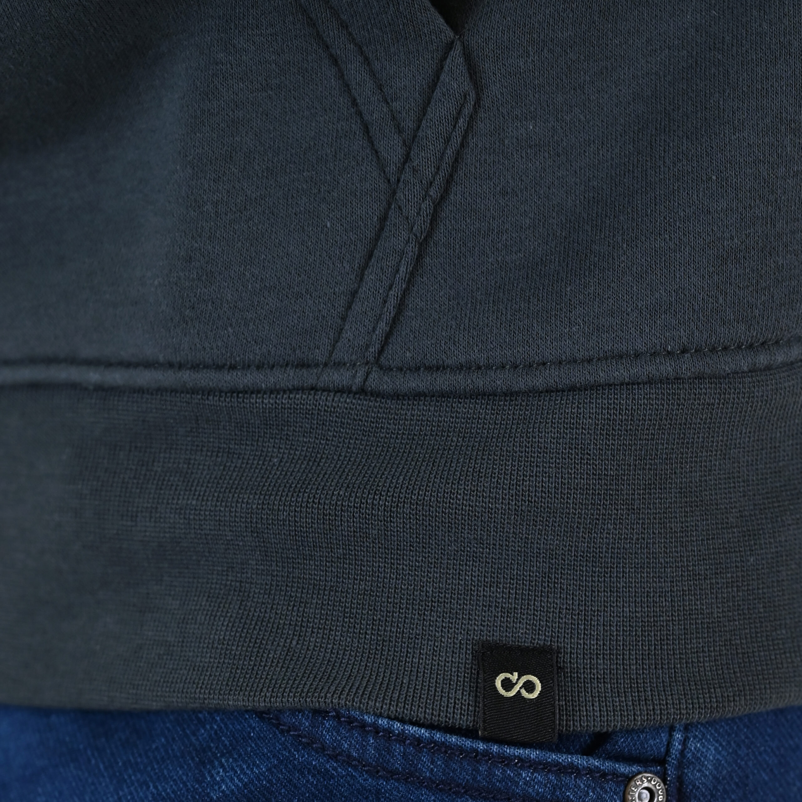 262MTOP-1147 HOODIE WITH HIGH DENSITY PRINT (BRUSHED FLEECE) ANTHRACITE - Image 6