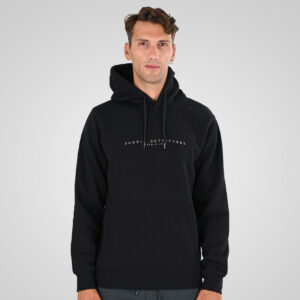 262MTOP-1147 HOODIE WITH HIGH DENSITY PRINT (BRUSHED FLEECE) BLACK
