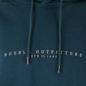 262MTOP-1147 HOODIE WITH HIGH DENSITY PRINT (BRUSHED FLEECE) DEEP TEAL - Image 5