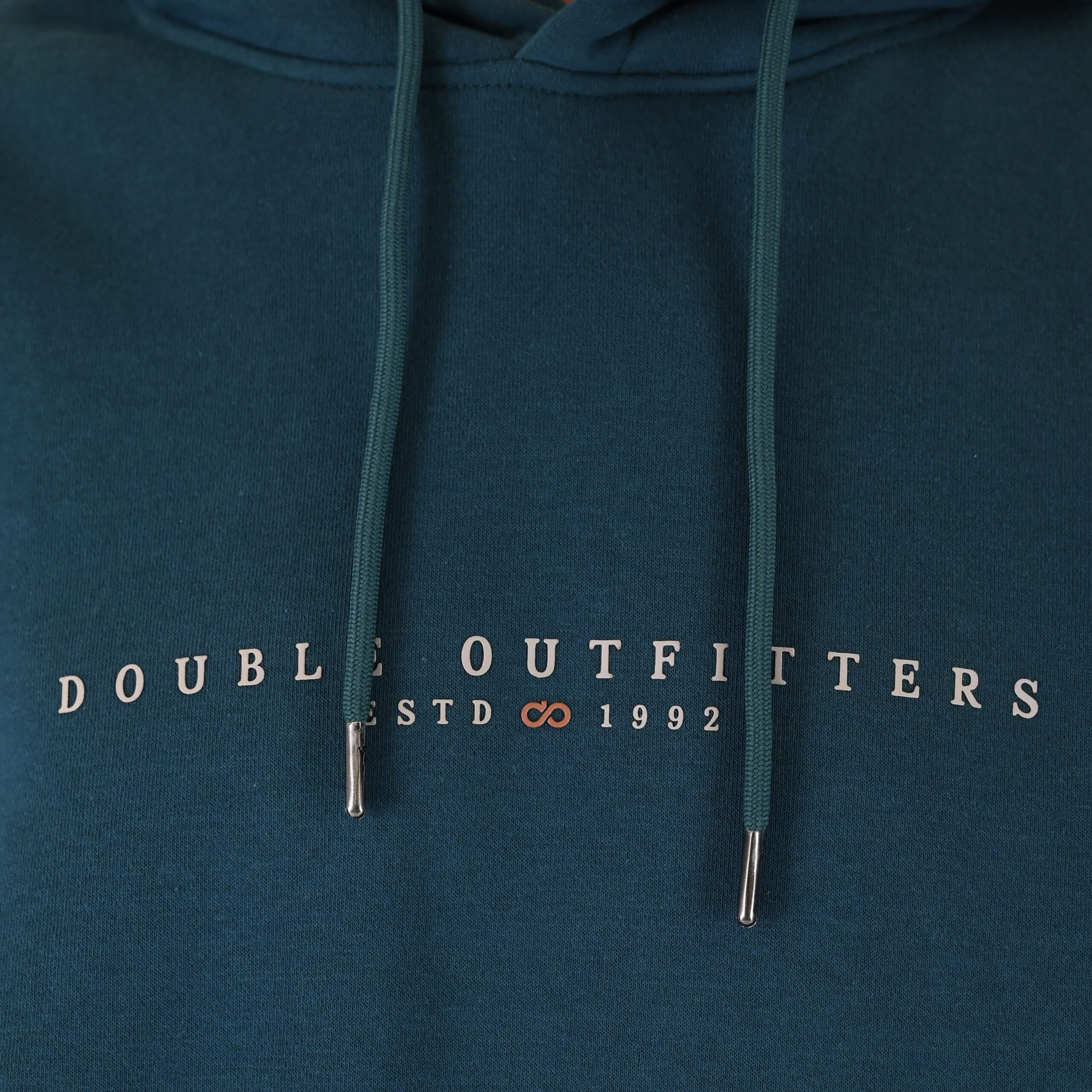 262MTOP-1147 HOODIE WITH HIGH DENSITY PRINT (BRUSHED FLEECE) DEEP TEAL - Image 5