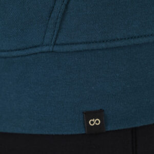262MTOP-1147 HOODIE WITH HIGH DENSITY PRINT (BRUSHED FLEECE) DEEP TEAL - Image 6