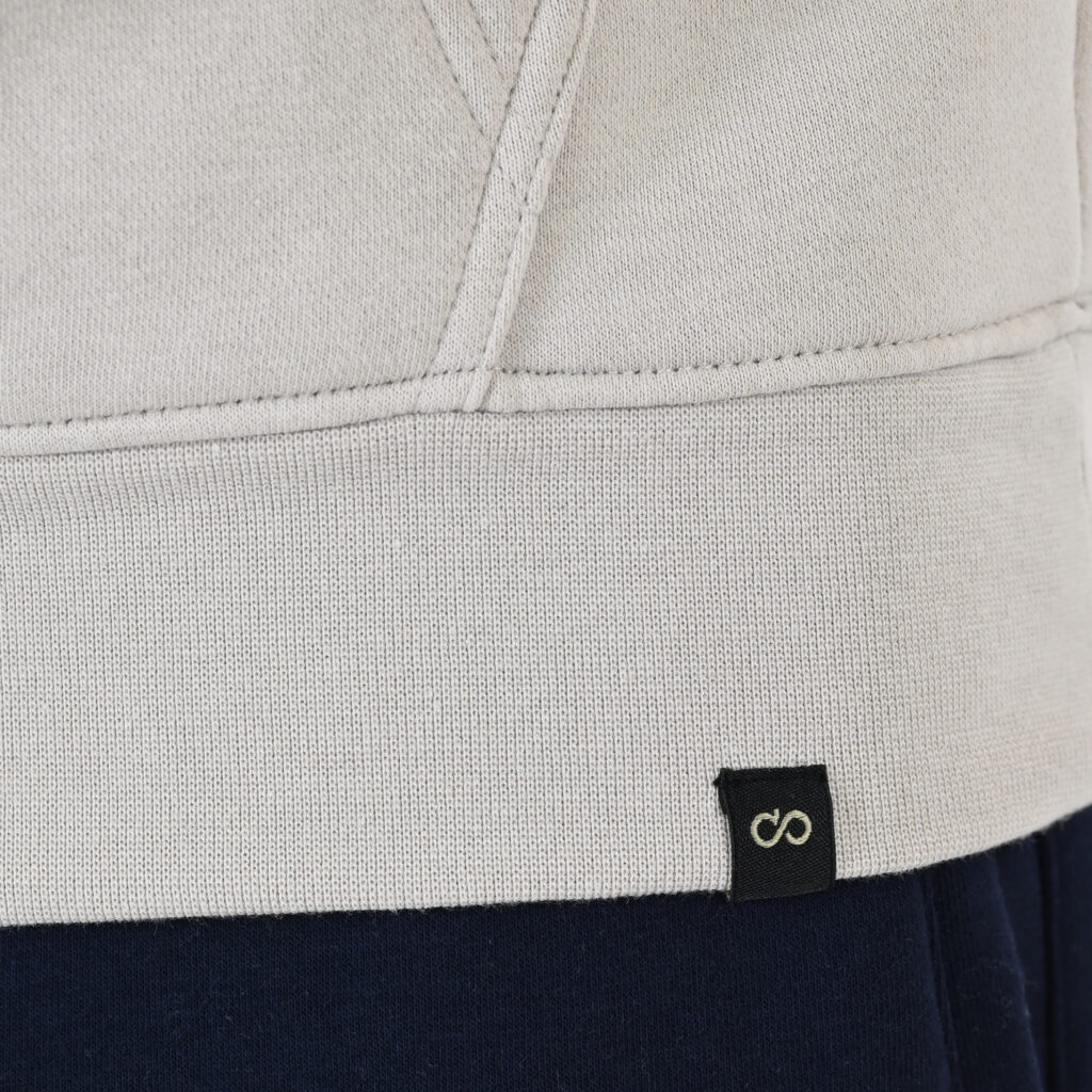 262MTOP-1147 HOODIE WITH HIGH DENSITY PRINT (BRUSHED FLEECE) ICE