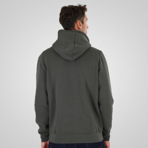 262MTOP-1147 HOODIE WITH HIGH DENSITY PRINT (BRUSHED FLEECE) KHAKI - Image 4