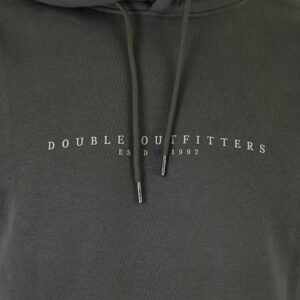 262MTOP-1147 HOODIE WITH HIGH DENSITY PRINT (BRUSHED FLEECE) KHAKI - Image 5