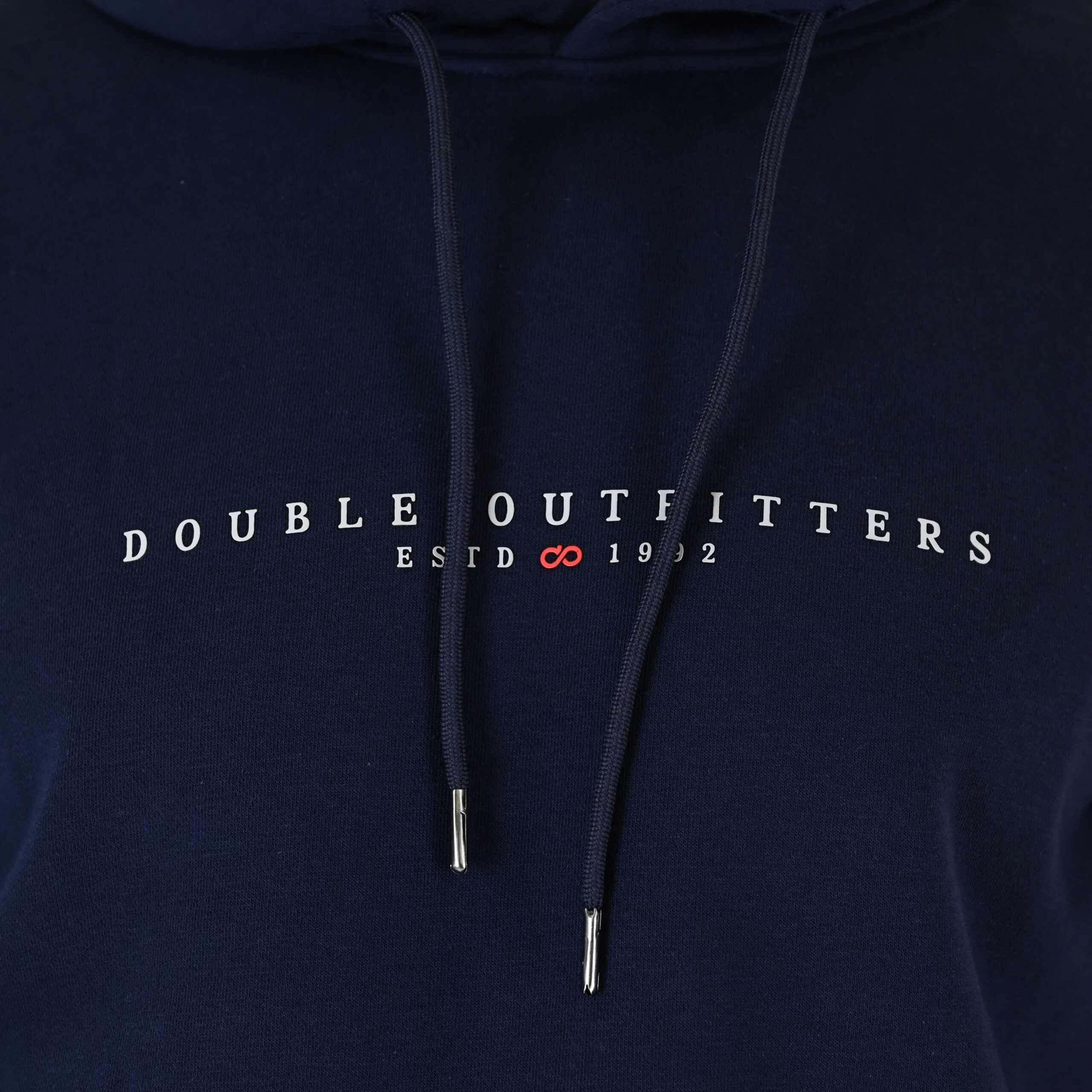 262MTOP-1147 HOODIE WITH HIGH DENSITY PRINT (BRUSHED FLEECE) NAVY - Image 5