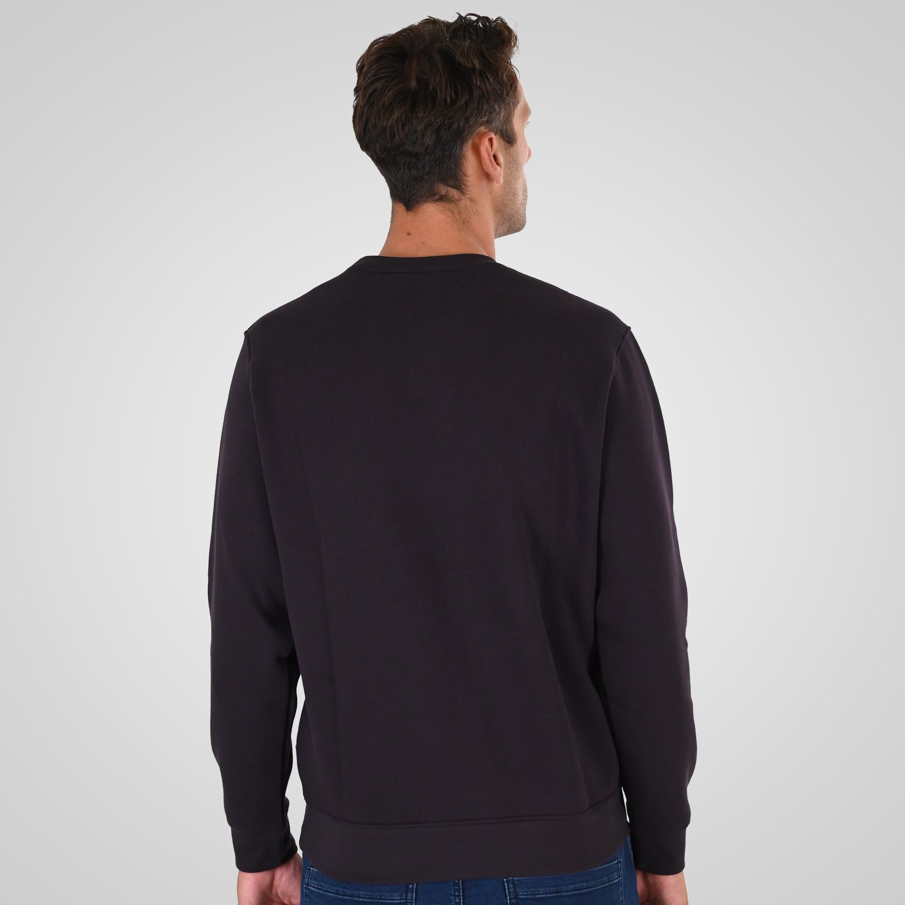 262MTOP-1151 CREWNECK TOP WITH 3D AND DENSE EMBROIDERY (BRUSHED FLEECE) AUBERGINE - Image 4