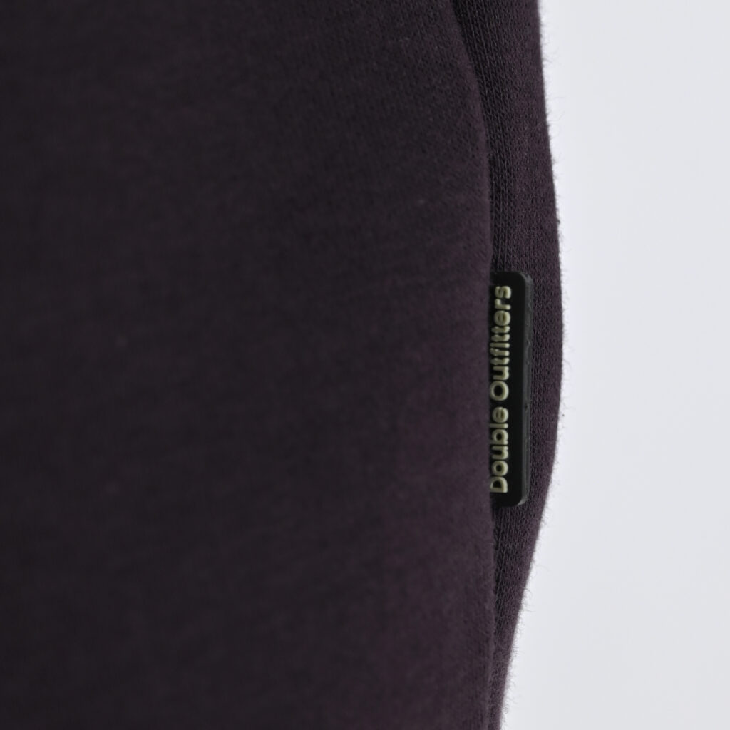 262MTOP-1151 CREWNECK TOP WITH 3D AND DENSE EMBROIDERY (BRUSHED FLEECE) AUBERGINE