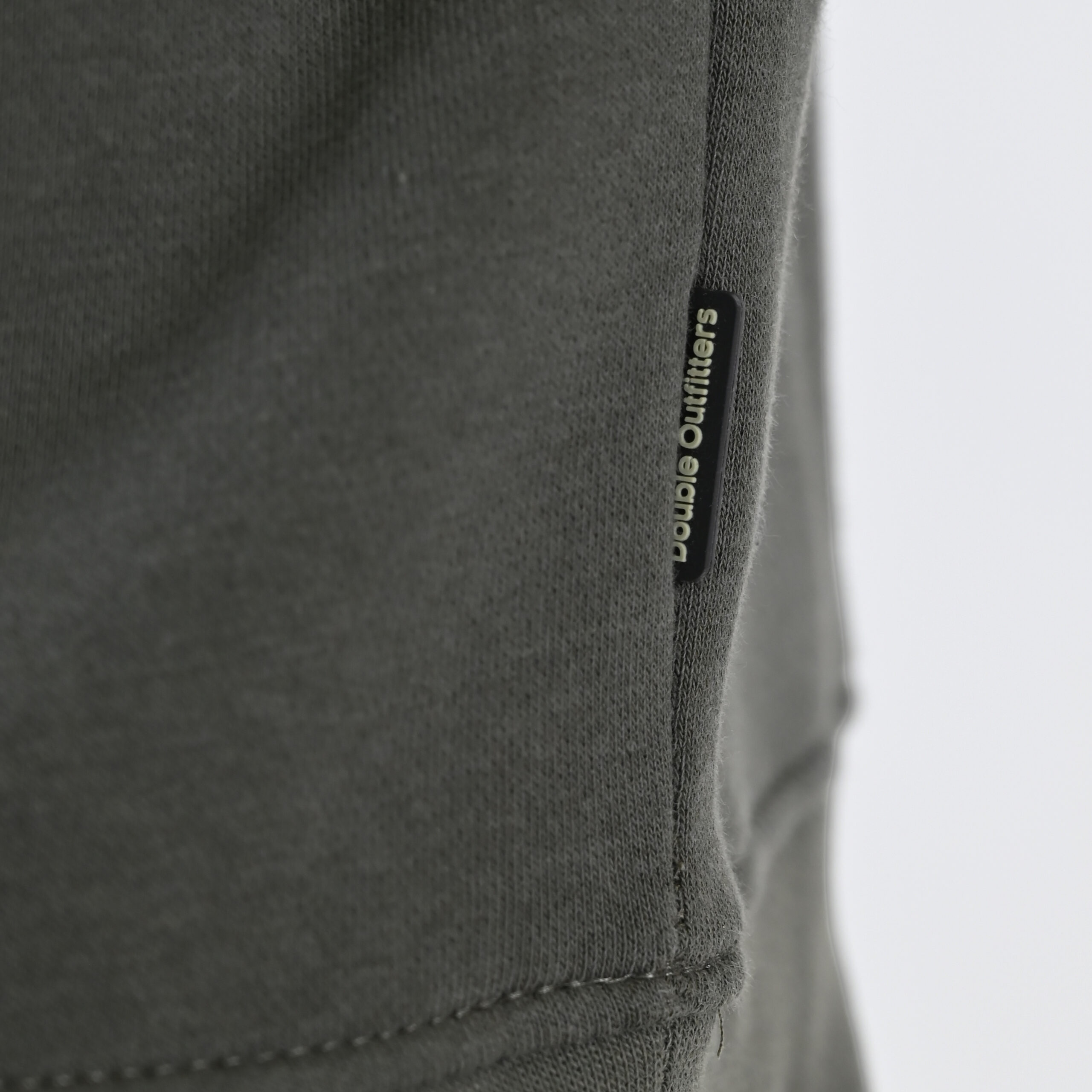 262MTOP-1151 CREWNECK TOP WITH 3D AND DENSE EMBROIDERY (BRUSHED FLEECE) KHAKI - Image 6