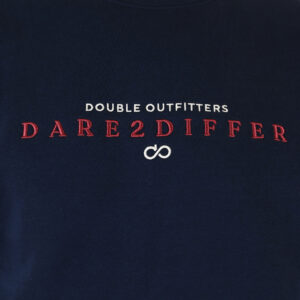 262MTOP-1151 CREWNECK TOP WITH 3D AND DENSE EMBROIDERY (BRUSHED FLEECE) NAVY - Image 5