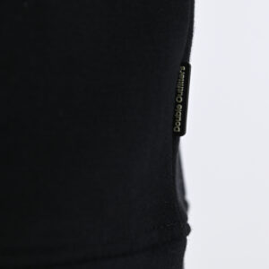 262MTOP-1152 CREWNECK TOP WITH PUFF PRINT (BRUSHED FLEECE) BLACK - Image 7