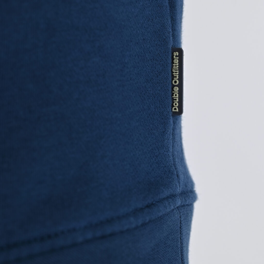 262MTOP-1152 CREWNECK TOP WITH PUFF PRINT (BRUSHED FLEECE) INDIGO