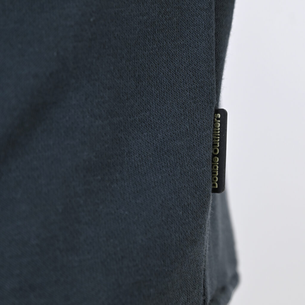262MTOP-1153 CREWNECK TOP WITH EMBOSSED AND HIGH DENSITY PRINT (BRUSHED FLEECE) ANTHRACITE
