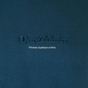 262MTOP-1153 CREWNECK TOP WITH EMBOSSED AND HIGH DENSITY PRINT (BRUSHED FLEECE) DEEP TEAL - Image 5