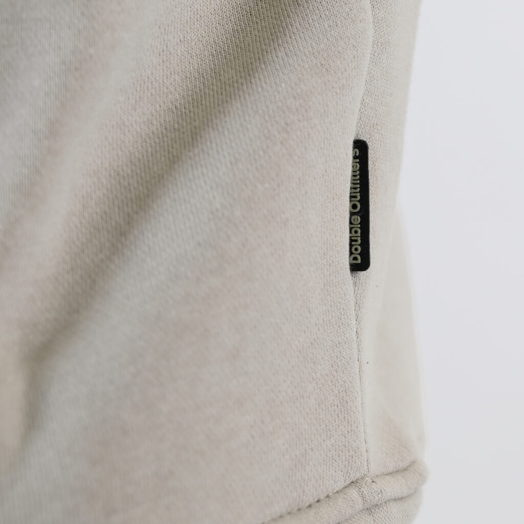 262MTOP-1153 CREWNECK TOP WITH EMBOSSED AND HIGH DENSITY PRINT (BRUSHED FLEECE) ICE