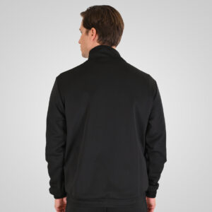 262MTOP-1156 FULL-ZIP TOP WITH COLLAR. HIGH DENSITY PRINT AND STRIPES BLACK - Image 4