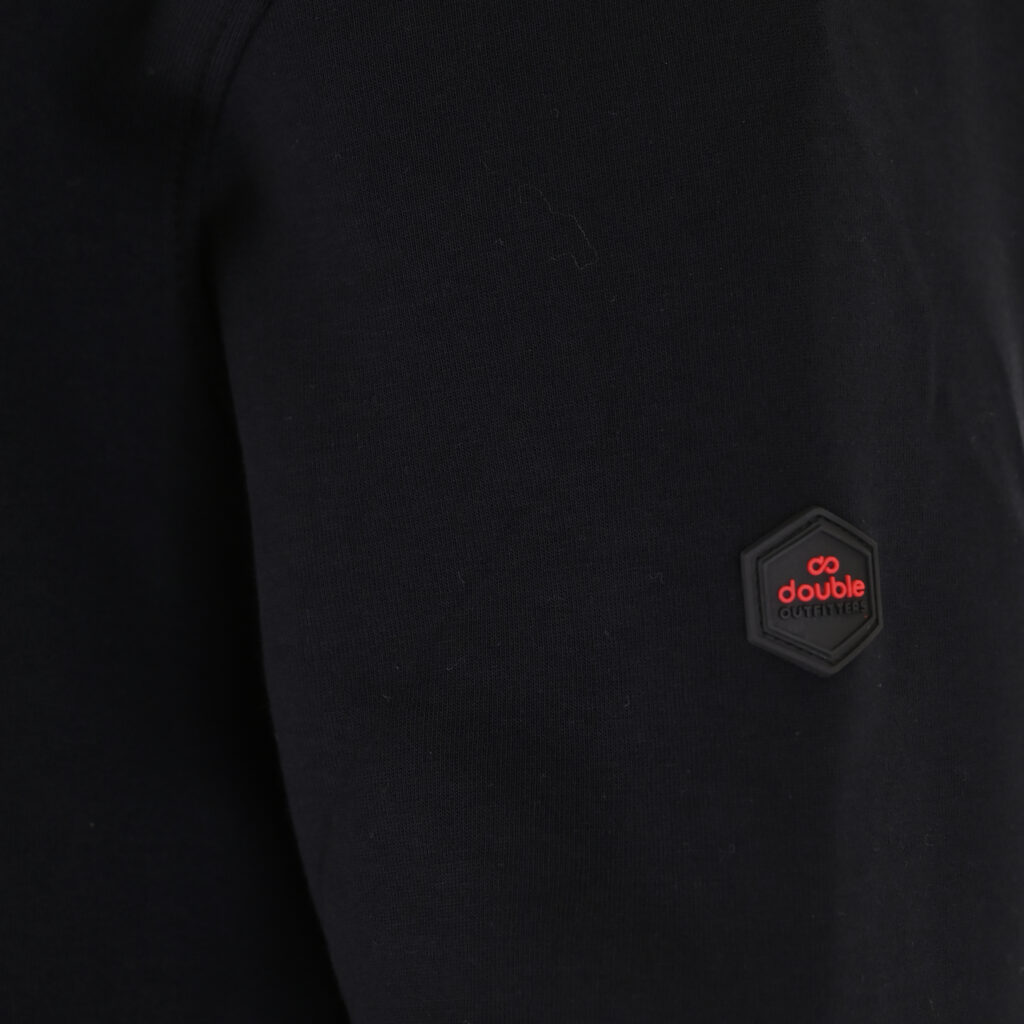 262MTOP-1158 FULL-ZIP WITH STAND-UP COLLAR (INTERLOCK) BLACK