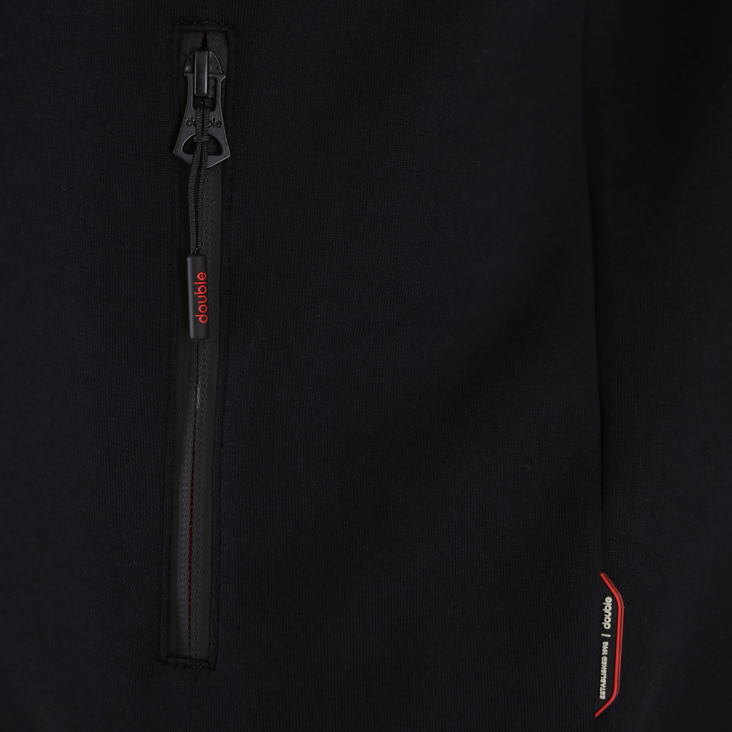 262MTOP-1158 FULL-ZIP WITH STAND-UP COLLAR (INTERLOCK) BLACK - Image 6