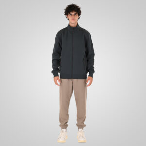 262MTOP-1158 FULL-ZIP WITH STAND-UP COLLAR (INTERLOCK) SHADOW GREEN