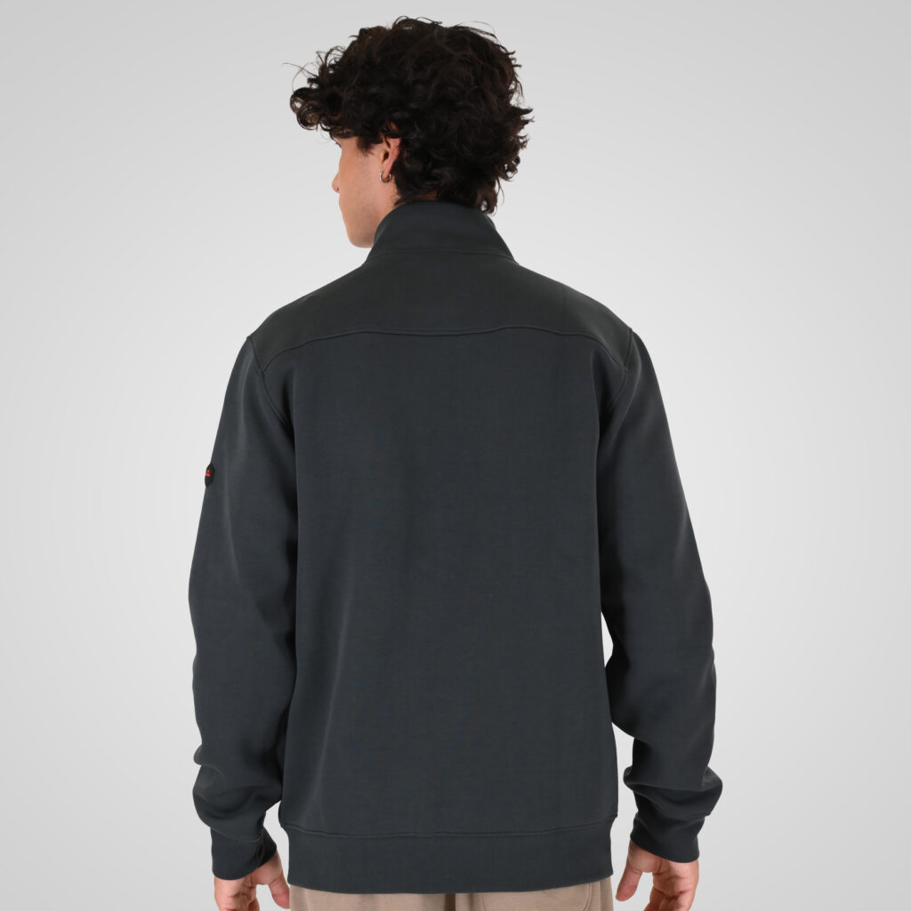 262MTOP-1158 FULL-ZIP WITH STAND-UP COLLAR (INTERLOCK) SHADOW GREEN