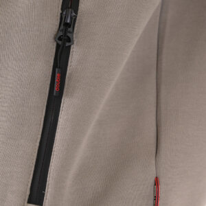 262MTOP-1158 FULL-ZIP WITH STAND-UP COLLAR (INTERLOCK) SMOKE BEIGE - Image 6
