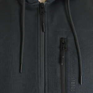 262MTOP-1160 FULL-ZIP HOODIE WITH CHEST POCKET AND THIN HIGH DENSITY PRINT (INTERLOCK) SHADOW GREEN - Image 6
