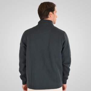 262MTOP-1162 HALF-ZIP WITH STAND-UP COLLAR (INTERLOCK) SHADOW GREEN - Image 4