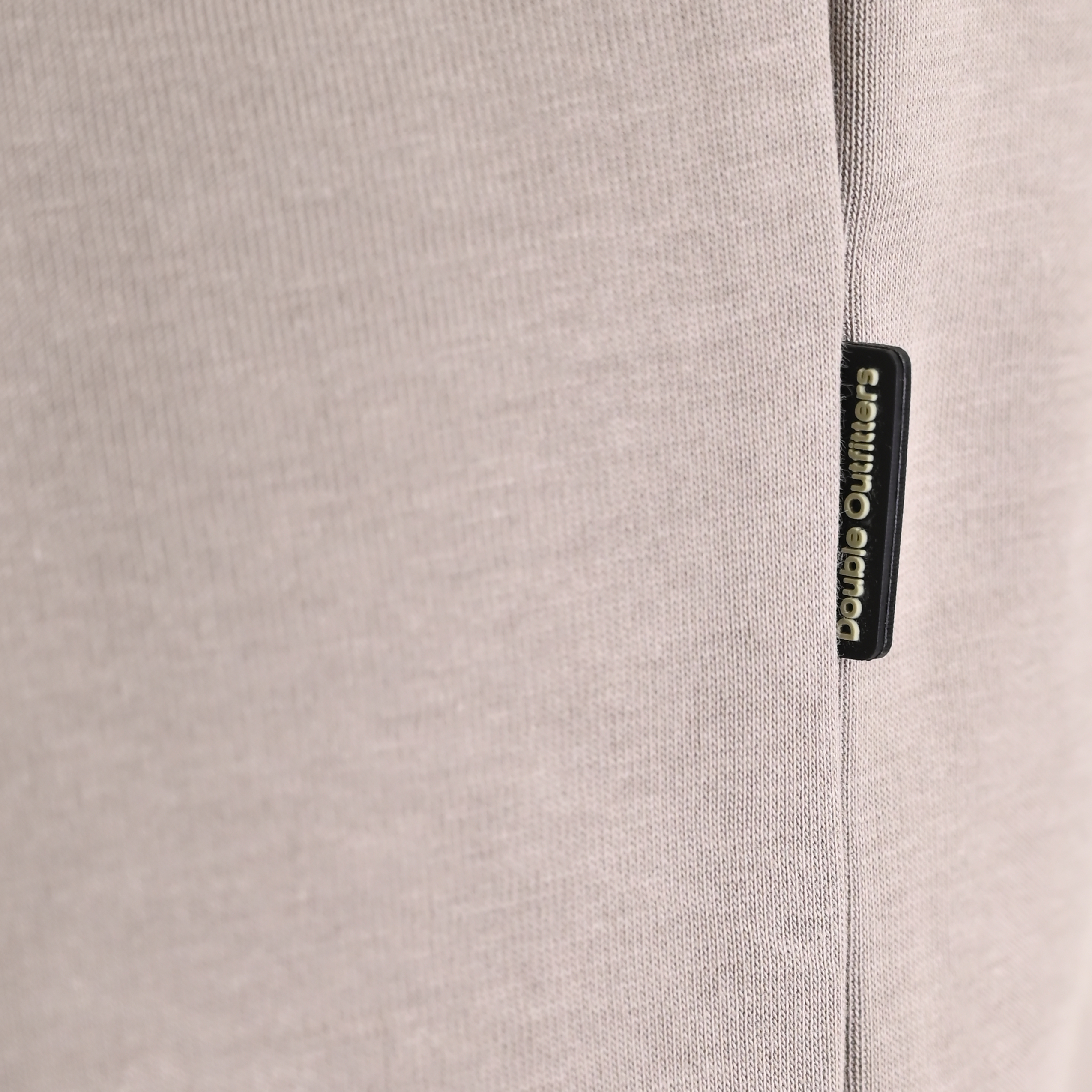 262MTOP-1162 HALF-ZIP WITH STAND-UP COLLAR (INTERLOCK) SMOKE BEIGE - Image 6
