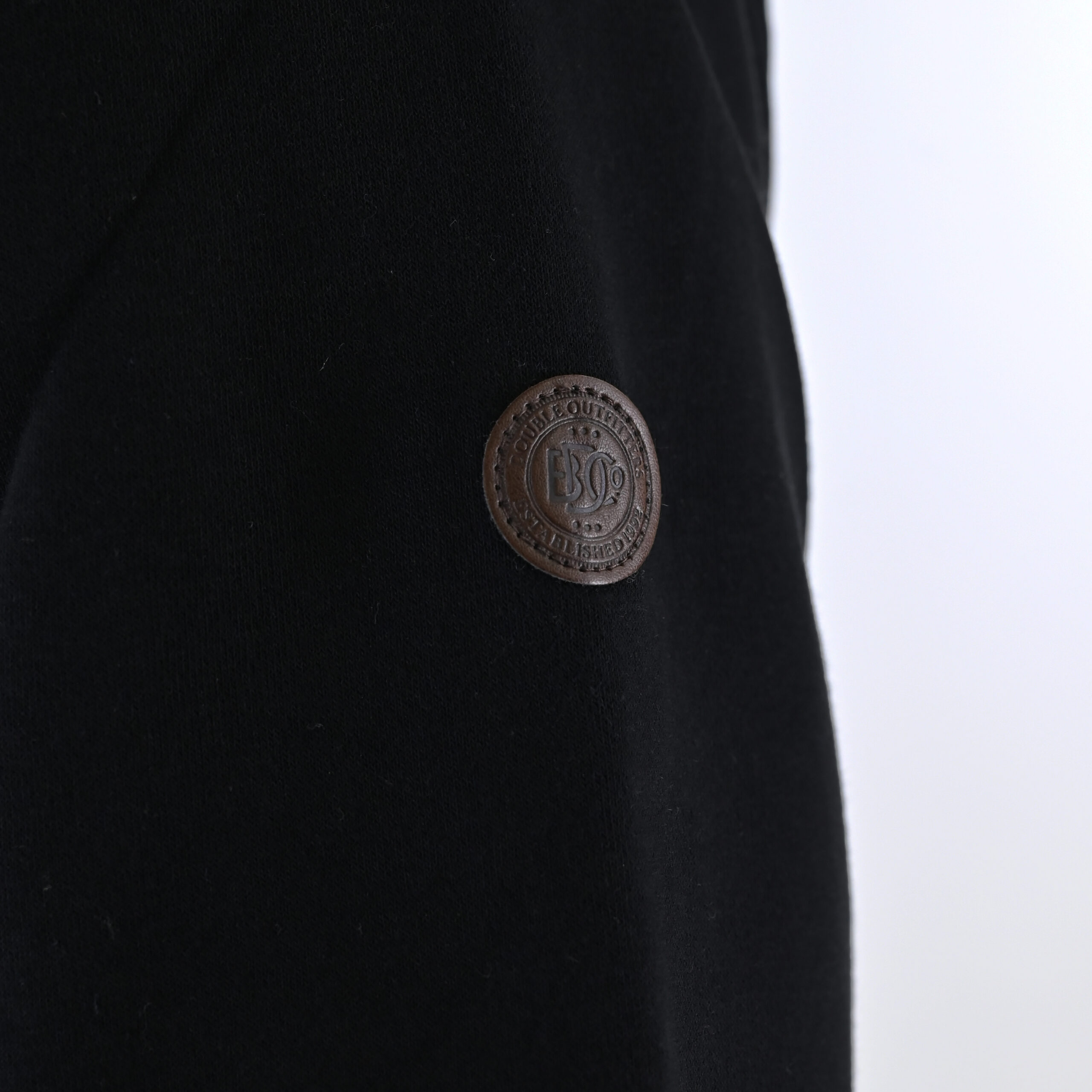 262MTOP-1163 HALF-ZIP WITH STAND-UP COLLAR (BRUSHED FLEECE) BLACK - Image 5