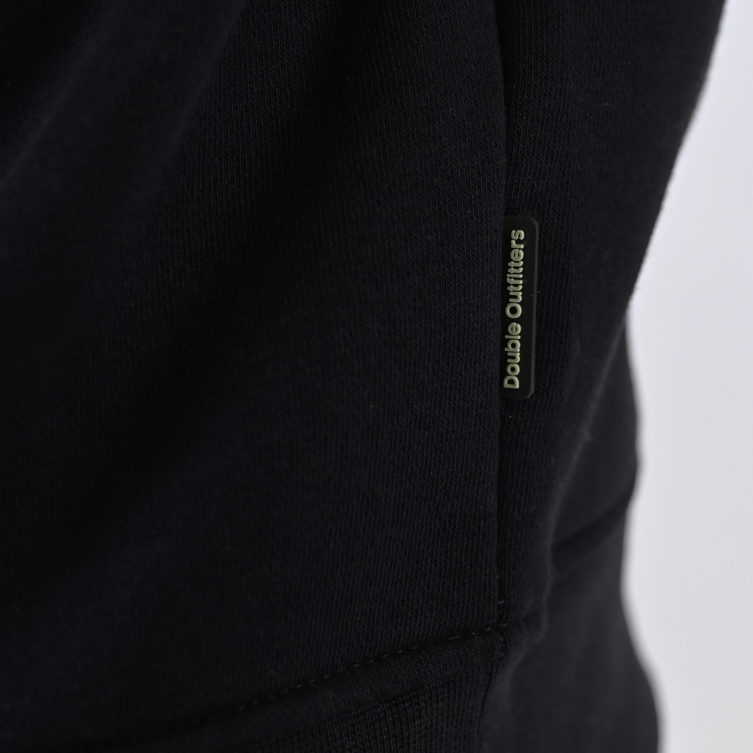262MTOP-1163 HALF-ZIP WITH STAND-UP COLLAR (BRUSHED FLEECE) BLACK - Image 6