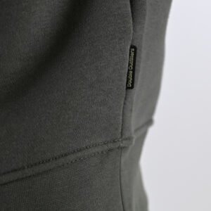 262MTOP-1163 HALF-ZIP WITH STAND-UP COLLAR (BRUSHED FLEECE) KHAKI - Image 6