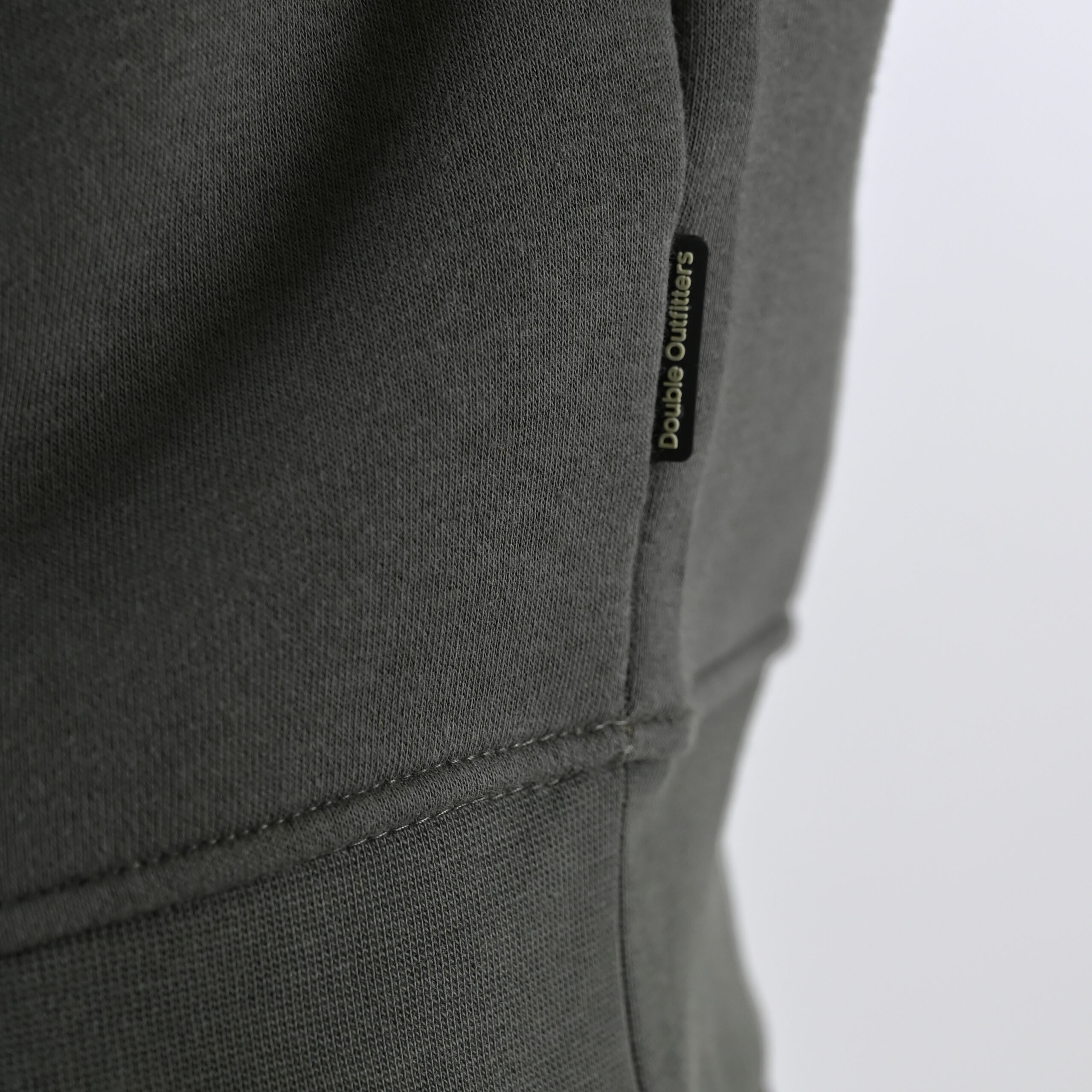 262MTOP-1163 HALF-ZIP WITH STAND-UP COLLAR (BRUSHED FLEECE) KHAKI - Image 6