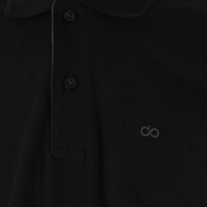 262PS-3097 POLO PIQUE LONGSLEEVE WITH DENSE EMBROIDERY BLACK - Image 5