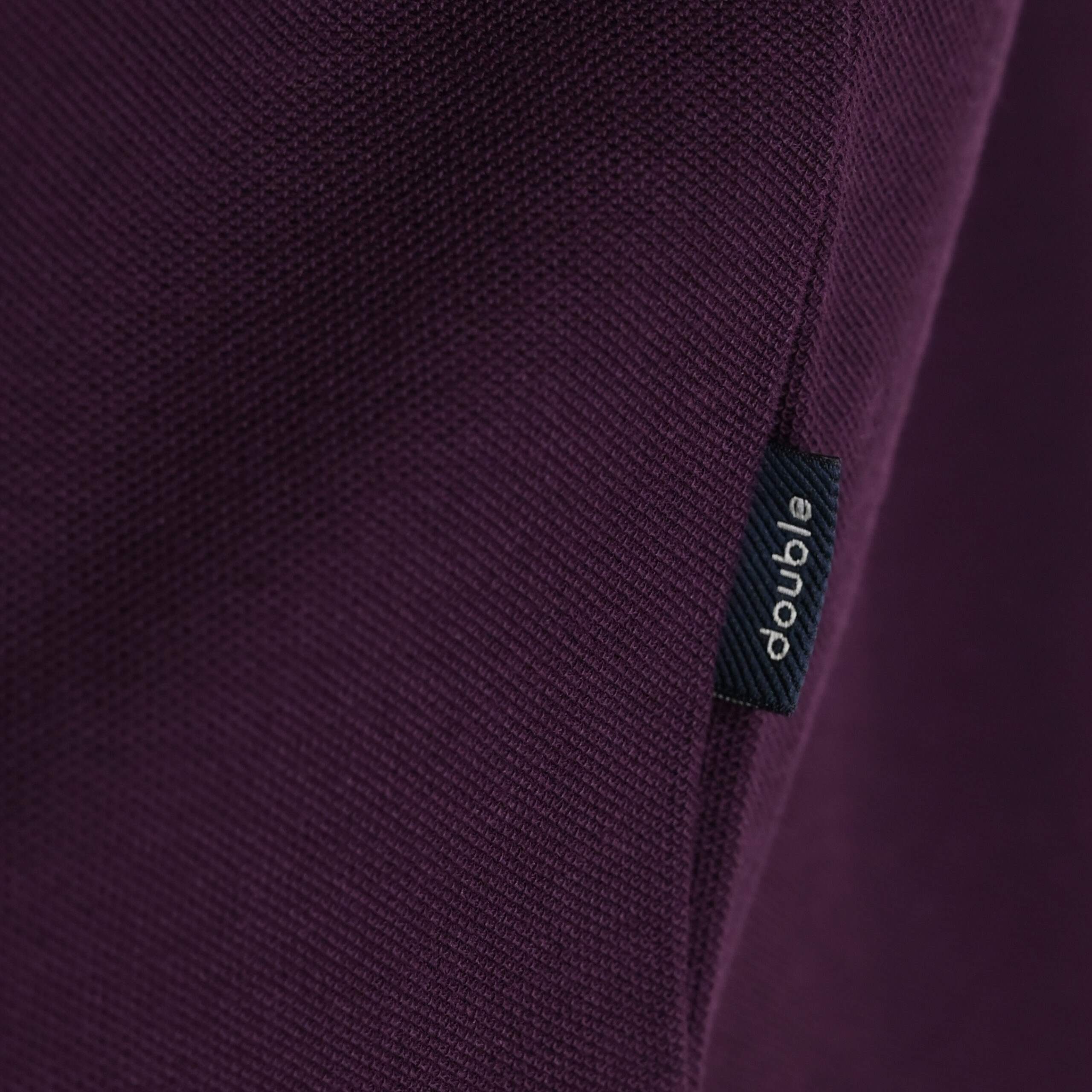262PS-3097 POLO PIQUE LONGSLEEVE WITH DENSE EMBROIDERY DK RASPBERRY - Image 6