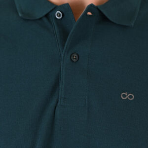 262PS-3097 POLO PIQUE LONGSLEEVE WITH DENSE EMBROIDERY FOREST GREEN - Image 5