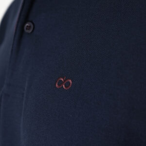 262PS-3097 POLO PIQUE LONGSLEEVE WITH DENSE EMBROIDERY NAVY - Image 5