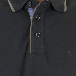 262PS-3098 POLO PIQUE LONGSLEEVE WITH TWO COLORED LAYER HIGH DENSITY PRINT DK KHAKI - Image 5