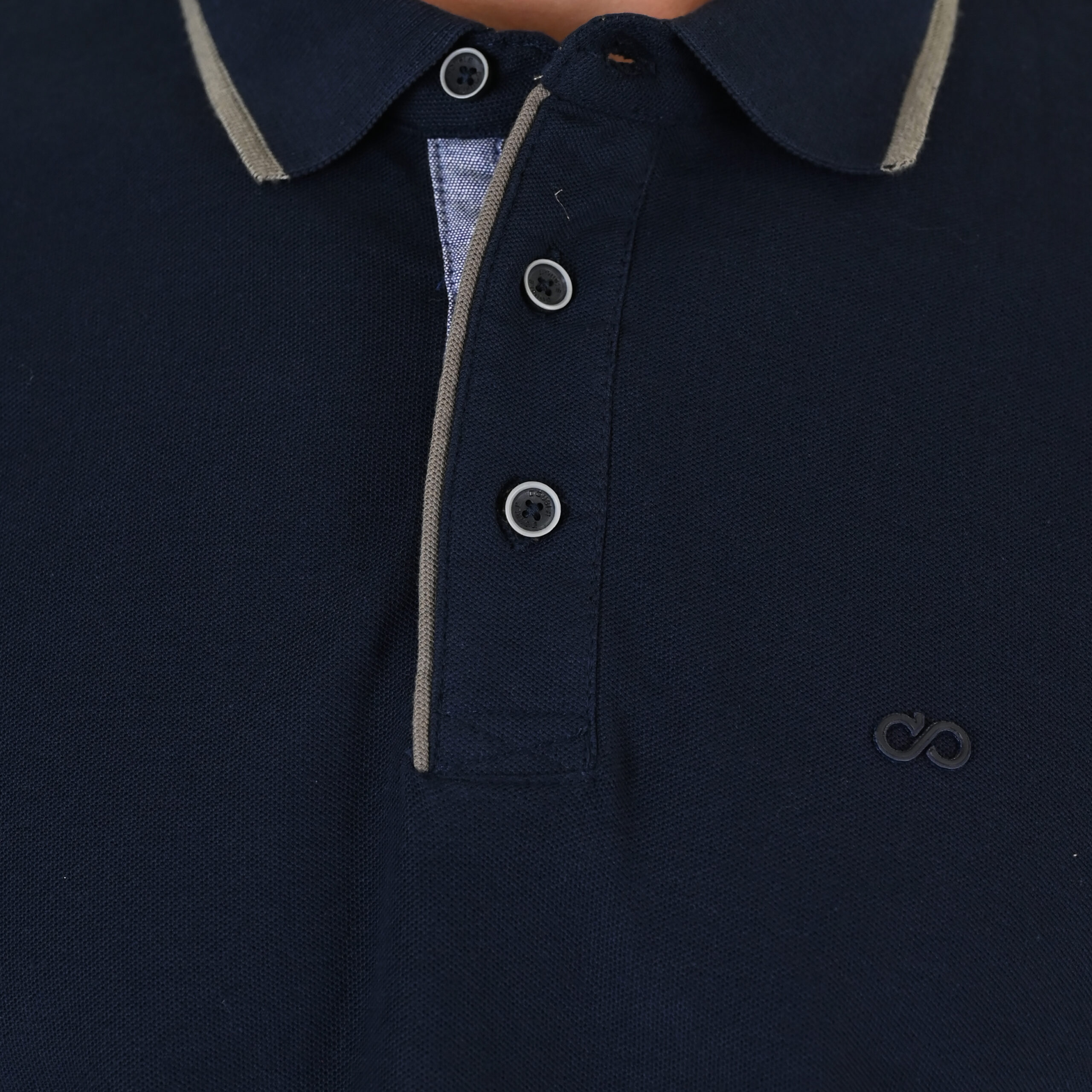 262PS-3098 POLO PIQUE LONGSLEEVE WITH TWO COLORED LAYER HIGH DENSITY PRINT NAVY - Image 5