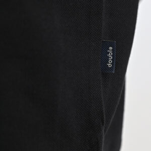 262PS-3099 POLO PIQUE WITH MAO COLLAR LONGSLEEVE AND HIGH DENSITY PRINT BLACK - Image 6