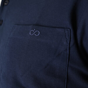 262PS-3100 POLO PIQUE LONGSLEEVE WITH CHEST POCKET AND DENSE EMBROIDERY NAVY - Image 5