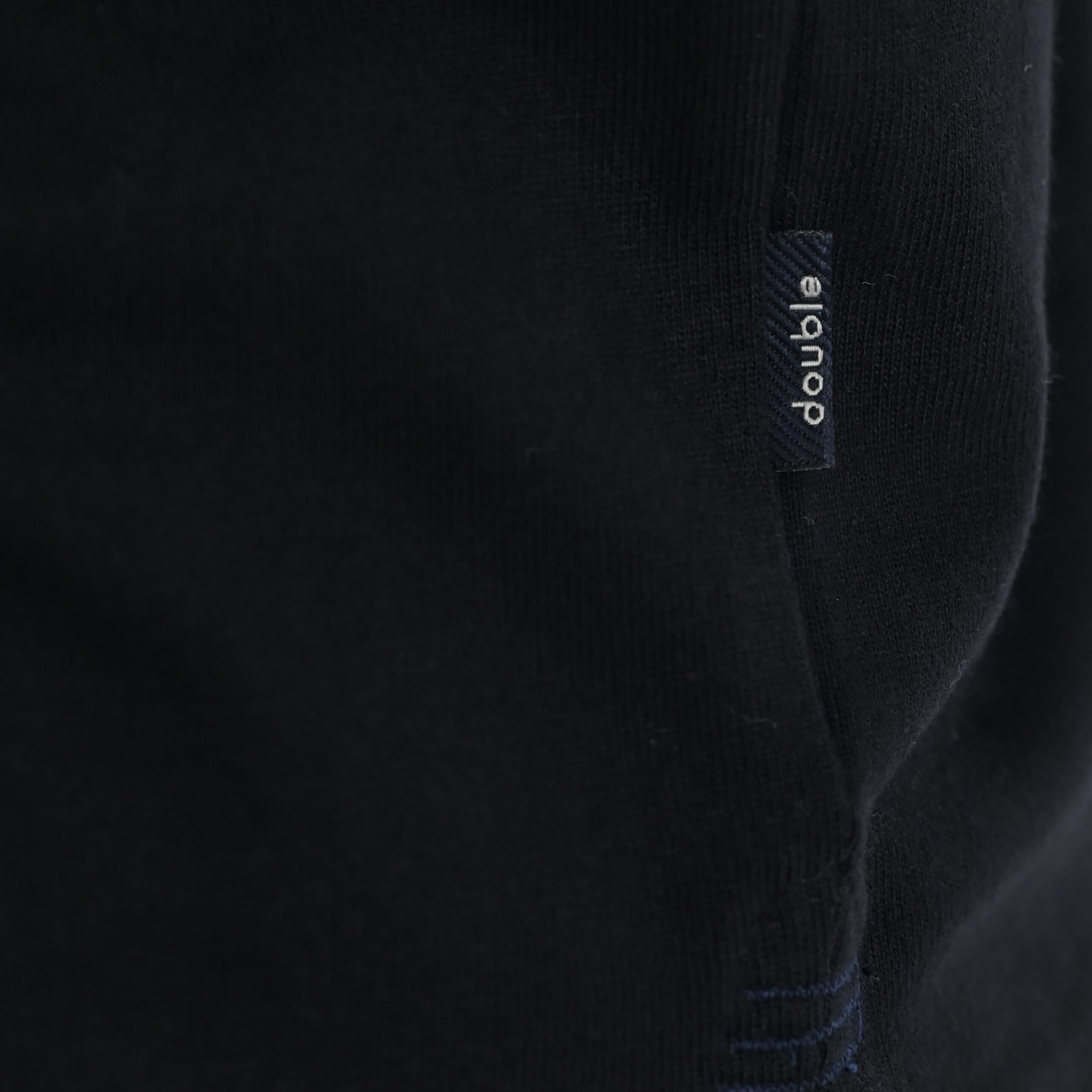 262PS-3102 POLO LONGSLEEVE (JERSEY FABRIC WITH PEACH FINISH) BLACK - Image 6