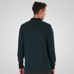 262PS-3102 POLO LONGSLEEVE (JERSEY FABRIC WITH PEACH FINISH) FOREST GREEN - Image 4