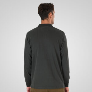 262PS-3102 POLO LONGSLEEVE (JERSEY FABRIC WITH PEACH FINISH) KHAKI - Image 4