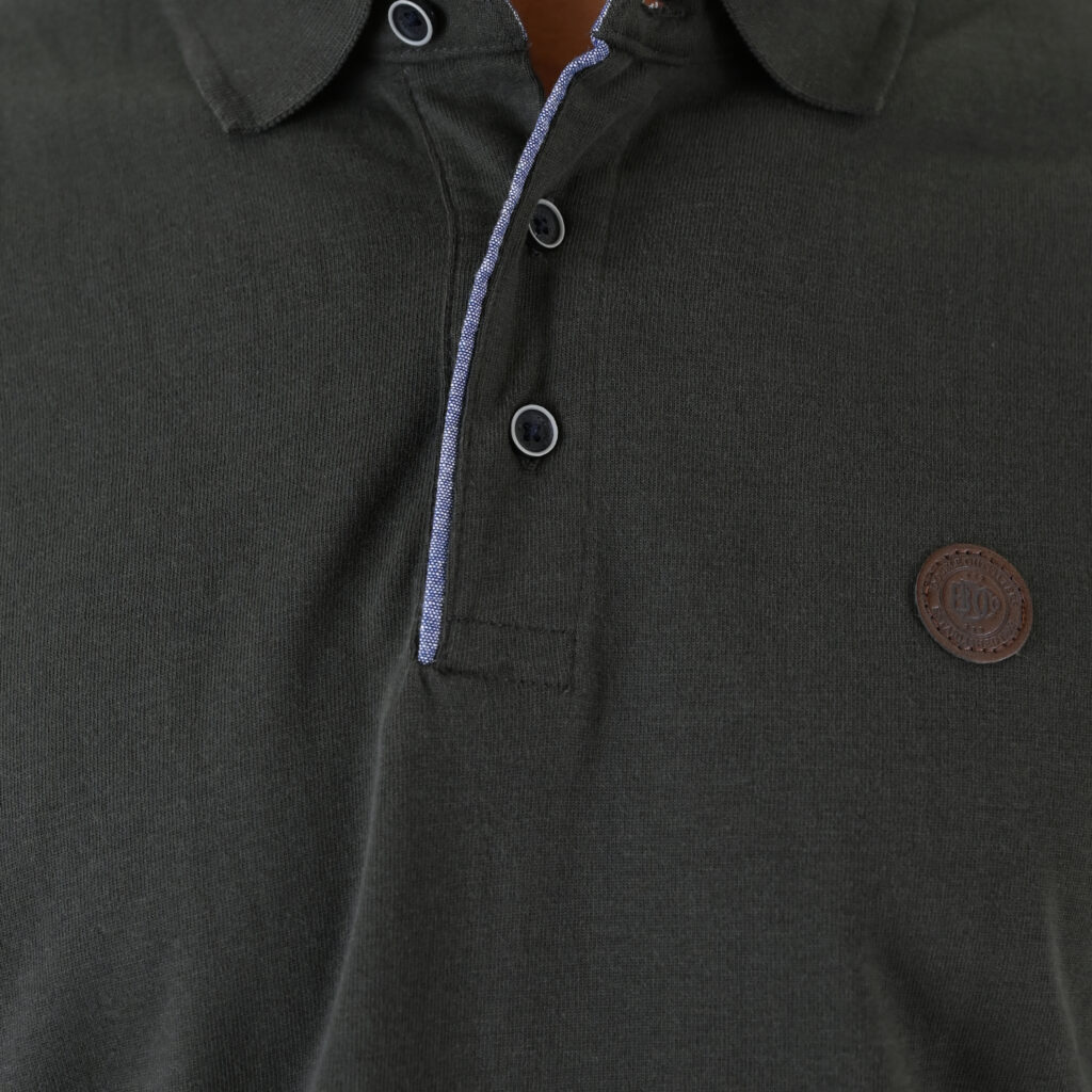 262PS-3102 POLO LONGSLEEVE (JERSEY FABRIC WITH PEACH FINISH) KHAKI