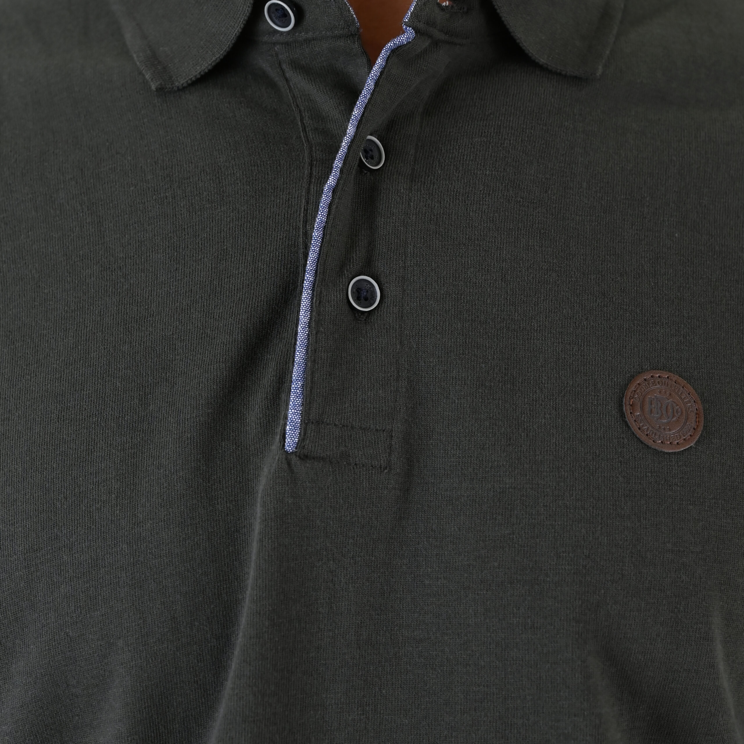 262PS-3102 POLO LONGSLEEVE (JERSEY FABRIC WITH PEACH FINISH) KHAKI - Image 5