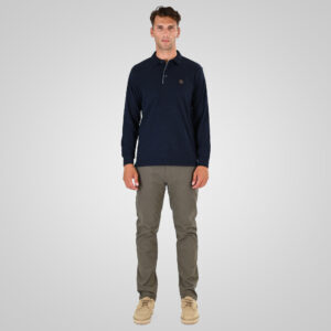 262PS-3102 POLO LONGSLEEVE (JERSEY FABRIC WITH PEACH FINISH) NAVY